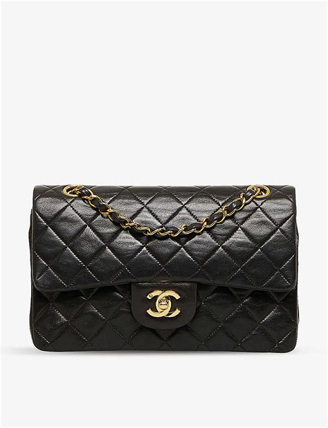 black chanel bag selfridges|Chanel .